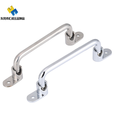 LS505 圓形拉手可折疊外裝型 鐵鍍鉻/不銹鋼拋光